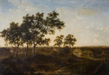 Landscape with Cottage and Figures